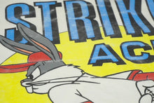 Load image into Gallery viewer, ヴィンテージ BUGS BUNNY STRIKE ACE 半袖Ｔシャツ バッグスバニー 野球 90s VINTAGE サイズL ホワイト コットン 美品 中古 61073