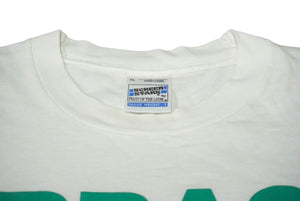 ヴィンテージ AIRBAGS RETTEN LEBEN ! 半袖Ｔシャツ サイズXL ホワイトSCREEN STARS by FRUIT OF THE LOOM 美品 中古 61074