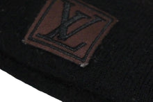 画像をギャラリービューアに読み込む, LOUIS VUITTON ルイヴィトン ボネ プティ ニットキャップ 帽子 LVロゴ ブラウン 美品 中古 61076