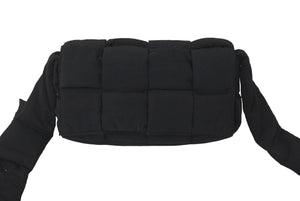 BOTTEGAVENETA ボッテガヴェネタ ナイロン パデッドテック カセット ショルダーバッグ ブラック 628951VBO818803 美品 中古 61086