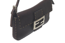 Load image into Gallery viewer, FENDI フェンディ ショルダーバッグ セレリア マンマバケット レザー ブラウン ダブルFズッカ ブラウン シルバー 美品 中古 61090