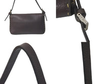 Load image into Gallery viewer, FENDI フェンディ ショルダーバッグ セレリア マンマバケット レザー ブラウン ダブルFズッカ ブラウン シルバー 美品 中古 61090