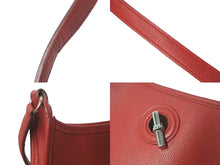 Load image into Gallery viewer, HERMES エルメス ヴェスパTPM ショルダーバッグ □H刻印 ヴォーエプソン ルージュカザック シルバー金具 美品 中古 61092