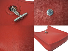 Load image into Gallery viewer, HERMES エルメス ヴェスパTPM ショルダーバッグ □H刻印 ヴォーエプソン ルージュカザック シルバー金具 美品 中古 61092