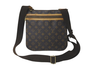 LOUIS VUITTON ルイ ヴィトン ショルダーバッグ ポシェット ボスフォール モノグラムキャンバス M40044 ブラウン 良品 中古 61095