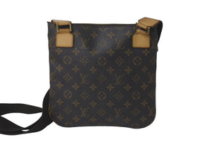 LOUIS VUITTON ルイ ヴィトン ショルダーバッグ ポシェット ボスフォール モノグラムキャンバス M40044 ブラウン 良品 中古 61095