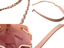 Load image into Gallery viewer, 極美品 CHANEL シャネル ドーヴィル 巾着ショルダーバッグ 29番台 パンチング キャビアスキン ピンク ゴールド金具 中古 61103