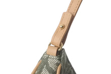 画像をギャラリービューアに読み込む, 極美品 Christian Dior クリスチャンディオール トロッター サドルポーチ ワンショルダー グリーン MC 0071 中古 61110