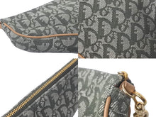 画像をギャラリービューアに読み込む, 極美品 Christian Dior クリスチャンディオール トロッター サドルポーチ ワンショルダー グリーン MC 0071 中古 61110