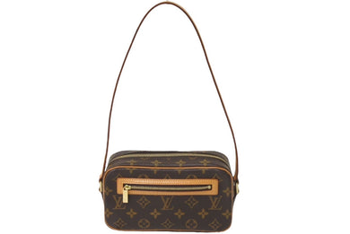 極美品 LOUIS VUITTON ルイヴィトン ポシェット シテ ショルダーバッグ モノグラム M51183 ゴールド金具 中古 61128