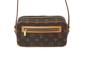 極美品 LOUIS VUITTON ルイヴィトン ポシェット シテ ショルダーバッグ モノグラム M51183 ゴールド金具 中古 61128