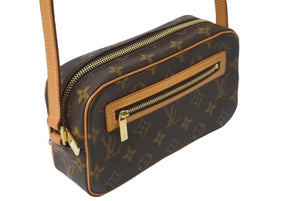 極美品 LOUIS VUITTON ルイヴィトン ポシェット シテ ショルダーバッグ モノグラム M51183 ゴールド金具 中古 61128