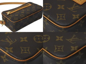 極美品 LOUIS VUITTON ルイヴィトン ポシェット シテ ショルダーバッグ モノグラム M51183 ゴールド金具 中古 61128