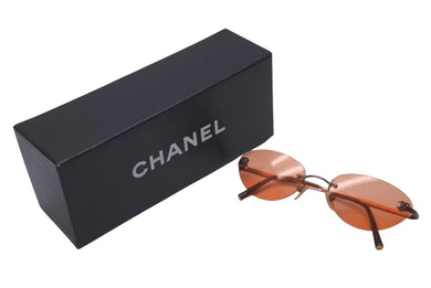CHANEL シャネル サングラス サイズ53□19 130 ブラウン イタリア製 4003 c.116/74 美品 中古 61132