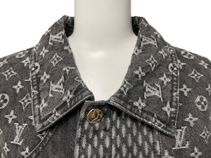 LOUIS VUITTON ルイヴィトン × NIGO ニゴー コラボ ジャイアントダミエウェーブス デニムジャケット モノグラム 50 美品 中古 61150
