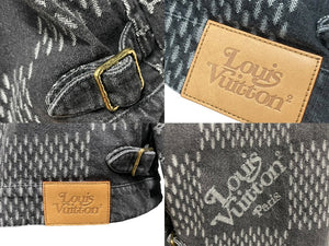 LOUIS VUITTON ルイヴィトン × NIGO ニゴー コラボ ジャイアントダミエウェーブス デニムジャケット モノグラム 50 美品 中古 61150