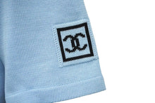 Load image into Gallery viewer, CHANEL シャネル スポーツライン 半袖ニット Tシャツ ココマーク ブルー コットン P21671V01329 良品 中古 61160