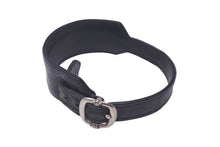 Load image into Gallery viewer, CHROME HEARTS クロムハーツ R&amp;R Tiny Buckle タイニーバックル レザー ブレスレット ブラック レザー シルバー925 サイズ1 良品 中古 61170