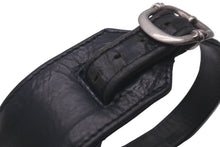 Load image into Gallery viewer, CHROME HEARTS クロムハーツ R&amp;R Tiny Buckle タイニーバックル レザー ブレスレット ブラック レザー シルバー925 サイズ1 良品 中古 61170