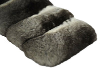 画像をギャラリービューアに読み込む, ファー マフラー ショール グレー ブラウン ホワイト ブラック クリップ付き 美品 中古 61177