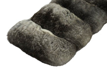 画像をギャラリービューアに読み込む, ファー マフラー ショール グレー ブラウン ホワイト ブラック クリップ付き 美品 中古 61177