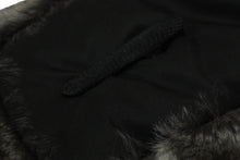 画像をギャラリービューアに読み込む, ファー マフラー ショール グレー ブラウン ホワイト ブラック クリップ付き 美品 中古 61177