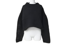 Load image into Gallery viewer, 激レア 極美品 CHROME HEARTS クロムハーツ クロスパッチ カシミヤクロップドニット パッチ25枚 ブラック ワンサイズ 中古 61185