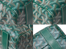 画像をギャラリービューアに読み込む, GOYARD ゴヤール サックヴォルテール トートバッグ PVCコーティングキャンバス グリーン 美品 中古 61196