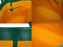 画像をギャラリービューアに読み込む, GOYARD ゴヤール サックヴォルテール トートバッグ PVCコーティングキャンバス グリーン 美品 中古 61196