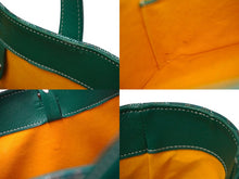 画像をギャラリービューアに読み込む, GOYARD ゴヤール サックヴォルテール トートバッグ PVCコーティングキャンバス グリーン 美品 中古 61196