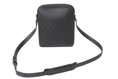 LOUIS VUITTON ルイヴィトン ダミエアンフィニ ポシェットディストリクト ショルダーバッグ レザー N23355 中古 61199