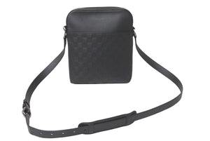 LOUIS VUITTON ルイヴィトン ダミエアンフィニ ポシェットディストリクト ショルダーバッグ レザー N23355 中古 61199