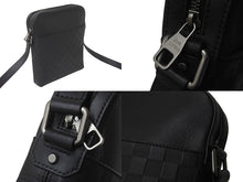 Load image into Gallery viewer, LOUIS VUITTON ルイヴィトン ダミエアンフィニ ポシェットディストリクト ショルダーバッグ レザー N23355 中古 61199