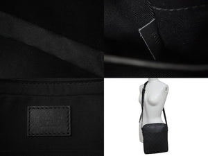 LOUIS VUITTON ルイヴィトン ダミエアンフィニ ポシェットディストリクト ショルダーバッグ レザー N23355 中古 61199