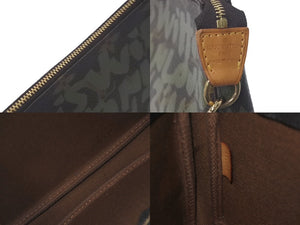 LOUIS VUITTON ルイヴィトン アクセポ ポシェット アクセソワール M92191 モノグラムグラフィティ グリーン 美品 中古 61211