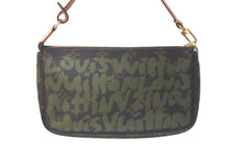 Load image into Gallery viewer, 極美品 LOUIS VUITTON ルイヴィトン アクセポ ポシェット アクセソワール M92191 モノグラムグラフィティ グリーン 中古 61212