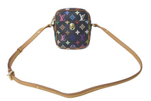 画像をギャラリービューアに読み込む, LOUIS VUITTON ルイヴィトン 村上隆 リフト ショルダーバッグ モノグラムマルチ ブラック M40056 美品 中古 61213