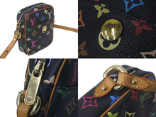 画像をギャラリービューアに読み込む, LOUIS VUITTON ルイヴィトン 村上隆 リフト ショルダーバッグ モノグラムマルチ ブラック M40056 美品 中古 61213