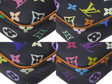 画像をギャラリービューアに読み込む, LOUIS VUITTON ルイヴィトン 村上隆 リフト ショルダーバッグ モノグラムマルチ ブラック M40056 美品 中古 61213