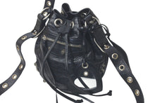 Load image into Gallery viewer, BALENCIAGA バレンシアガ ルカゴールXS ショルダーバッグ 702431 1VG9Y 1000 2023年SS ブラック ラムスキン 美品 中古 61214