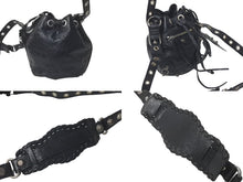 Load image into Gallery viewer, BALENCIAGA バレンシアガ ルカゴールXS ショルダーバッグ 702431 1VG9Y 1000 2023年SS ブラック ラムスキン 美品 中古 61214