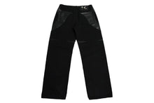 画像をギャラリービューアに読み込む, Thug Club サグクラブ TC レザー ウォッシング デニムパンツ サイズ3 ブラック コットン TC24PT0603 美品 中古 61217