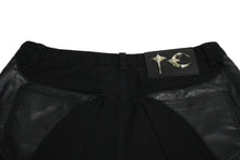 画像をギャラリービューアに読み込む, Thug Club サグクラブ TC レザー ウォッシング デニムパンツ サイズ3 ブラック コットン TC24PT0603 美品 中古 61217