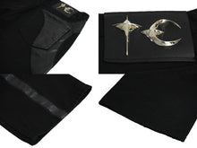 画像をギャラリービューアに読み込む, Thug Club サグクラブ TC レザー ウォッシング デニムパンツ サイズ3 ブラック コットン TC24PT0603 美品 中古 61217