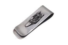 Load image into Gallery viewer, CHROME HEARTS クロムハーツ マネークリップ 小物 ハート ダガー シルバー925 58.4g 中古 美品 61221