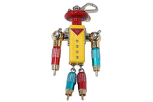 Load image into Gallery viewer, PRADA プラダ キーホルダー キーチャーム サフィアーノレザー ロボット キーリング トリック マルチカラー 1TR029 美品 中古 61223