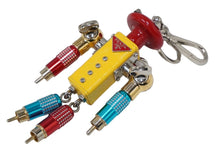 Load image into Gallery viewer, PRADA プラダ キーホルダー キーチャーム サフィアーノレザー ロボット キーリング トリック マルチカラー 1TR029 美品 中古 61223