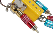 Load image into Gallery viewer, PRADA プラダ キーホルダー キーチャーム サフィアーノレザー ロボット キーリング トリック マルチカラー 1TR029 美品 中古 61223