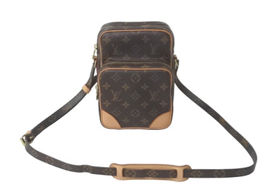 極美品 LOUIS VUITTON ルイヴィトン ショルダーバッグ アマゾン モノグラム M45236 ブラウン 中古 61235