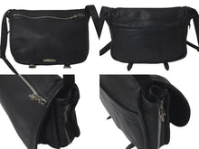 Load image into Gallery viewer, CHROME HEARTS クロムハーツ ガンスリンガーストラップ ショルダーバッグ クロスボタン ダガー スクロールロゴ 良品 中古 61264
